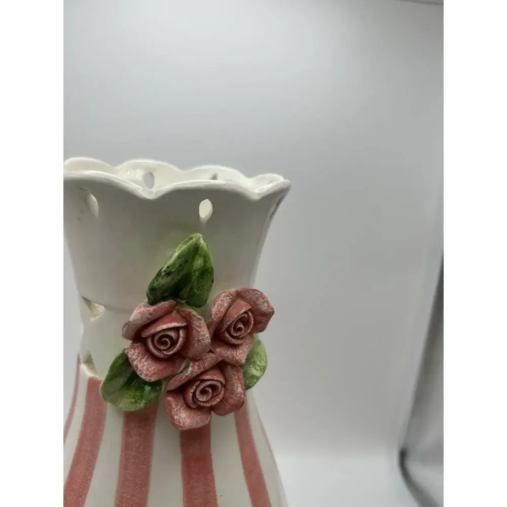 Hand Painted Vase Vintage 1970- 1990